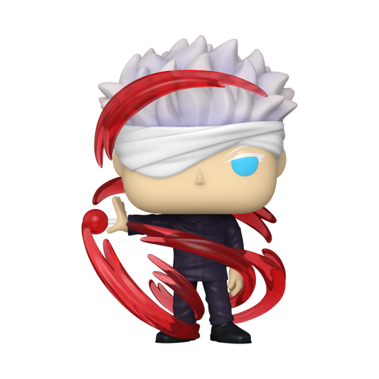 Satoru Gojo Red Energy Funko Pop! #2323 Exclusive stock photo out-of-box from Jujutsu Kaisen 0