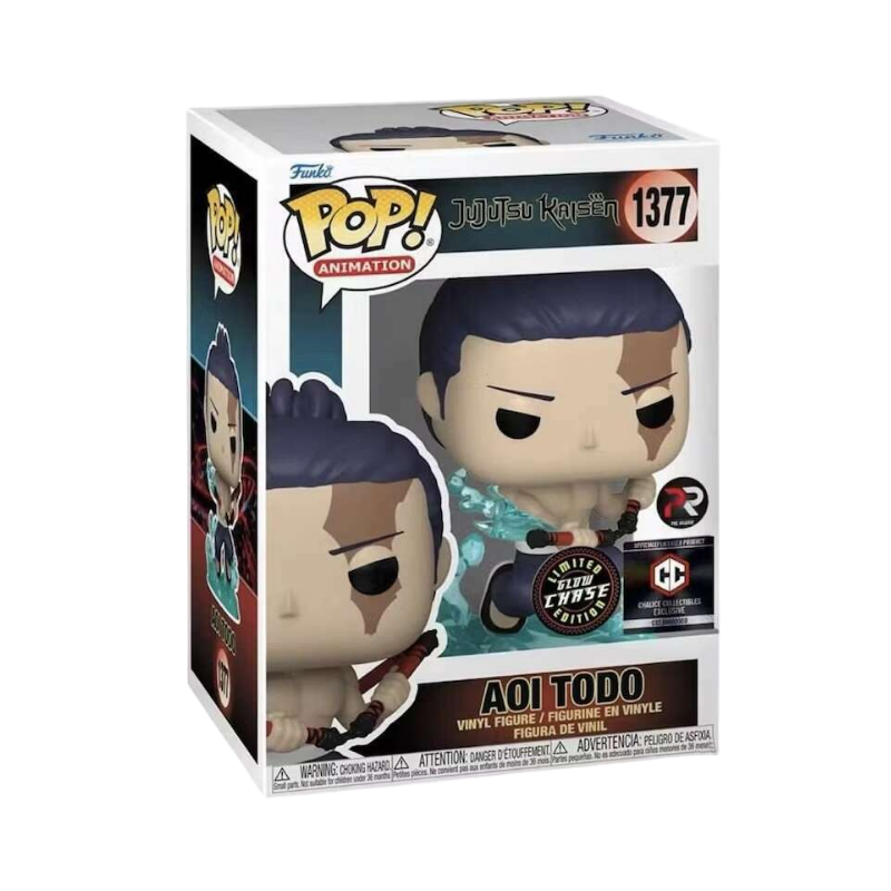 Aoi Todo Funko Pop! #1377 Glow Chase Chalice Collectibles Exclusive Pre-Release stock photo in-box from Jujutsu Kaisen