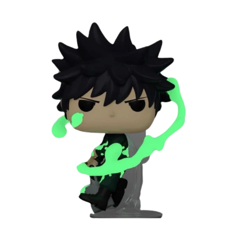 Megumi Fushiguro Funko Pop! #1646 Glow Chase Chalice Collectibles Pre-Release Exclusive stock photo glowing in the dark from Jujutsu Kaisen