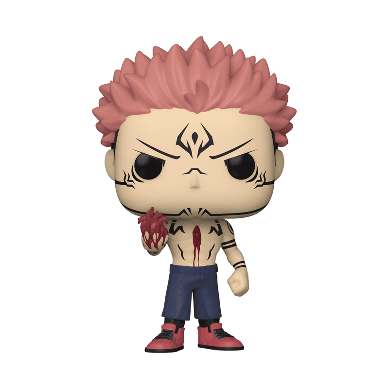 Ryomen Sukuna with Heart Funko Pop! #1118 Glow Chase Special Edition stock photo out-of-box from Jujutsu Kaisen