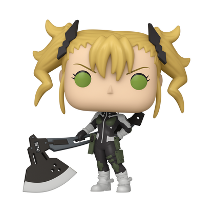 Kaiju Number 8 Kikoru Shinomiya Funko Pop Figure Holding AX-0112 Battle Axe