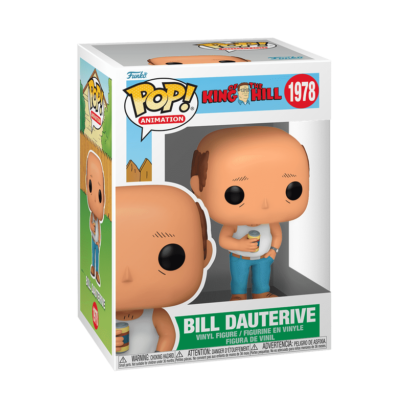 Bill Dauterive Funko Pop! #1978 stock photo in-box from King of the Hill