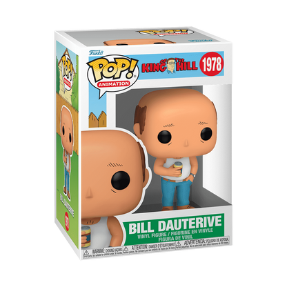 Bill Dauterive Funko Pop! #1978 stock photo in-box from King of the Hill