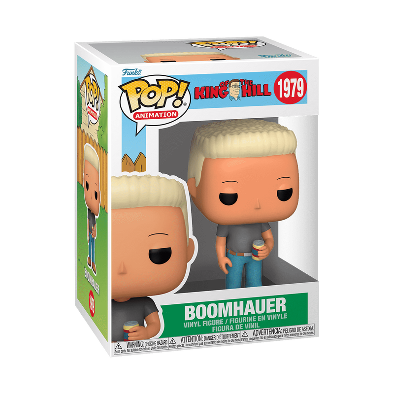 Boomhauer Funko Pop! #1979 stock photo in-box from King of the Hill
