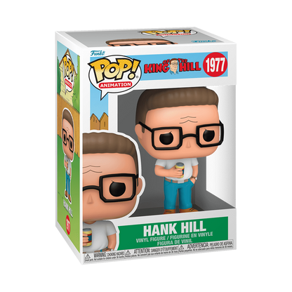 Hank Hill Funko Pop! #1977 stock photo in-box from King of the Hill