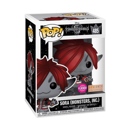 Sora Monsters Inc Funko Pop! #485 Flocked BoxLunch Exclusive stock photo in-box from Kingdom Hearts