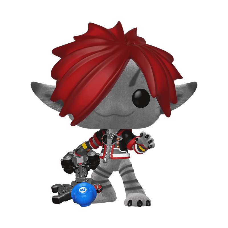 Sora Monsters Inc Funko Pop! #485 Flocked BoxLunch Exclusive stock photo out-of-box from Kingdom Hearts