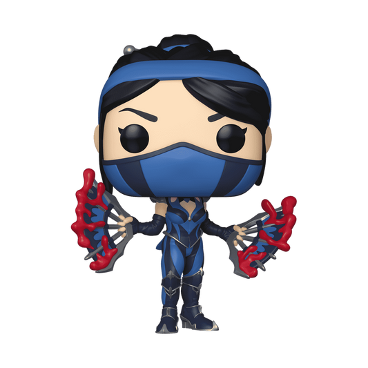 Kitana Mortal Kombat 11 Funko Pop Figure Holding Bloody Steel Fans