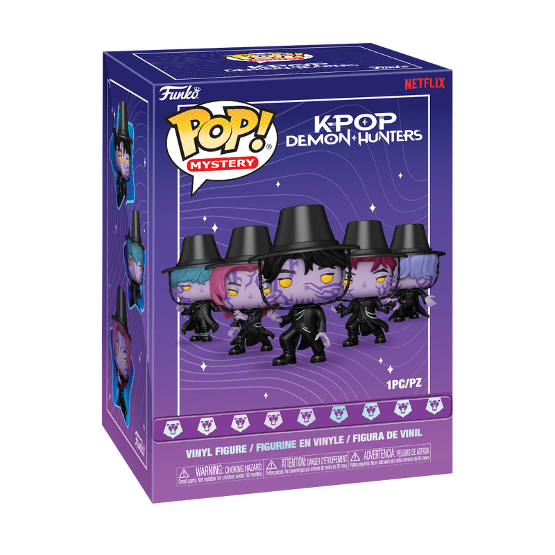 Funko Pop! Mystery KPop Demon Hunters Single Mystery Box stock photo in-box