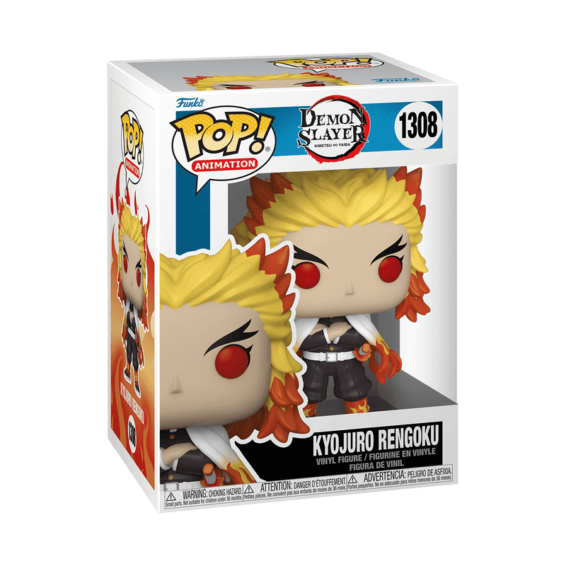 Funko Pop! Demon Slayer Kyojuro Rengoku #1308 Funko Pop box packaging front view
