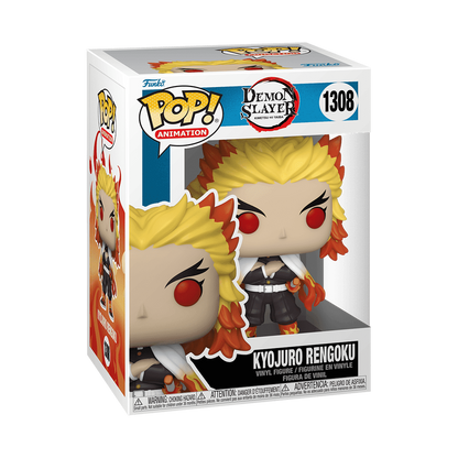 Funko Pop! Demon Slayer Kyojuro Rengoku #1308 Funko Pop box packaging front view