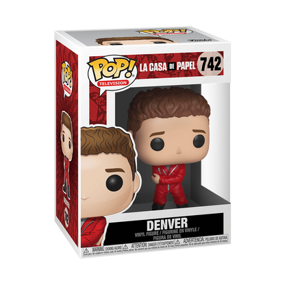 Denver Funko Pop! #742 stock photo in-box from La Casa de Papel Money Heist