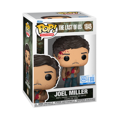 Joel Miller (Bloody) Funko Pop! #1845 Funko Exclusive stock photo in-box Last of Us

