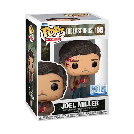 Joel Miller (Bloody) Funko Pop! #1845 Funko Exclusive stock photo in-box Last of Us
