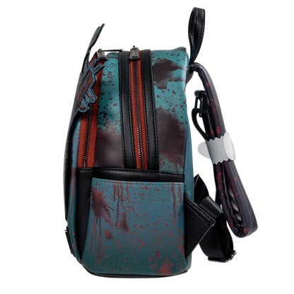 Loungefly Terrifier Art the Clown Blood Splatter Glow-in-the-Dark Mini-Backpack Entertainment Earth Exclusive right side view
