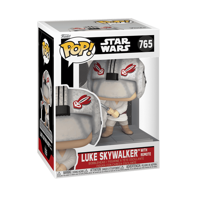 Luke Skywalker With Remote Star Wars Funko Pop Figure Packaging