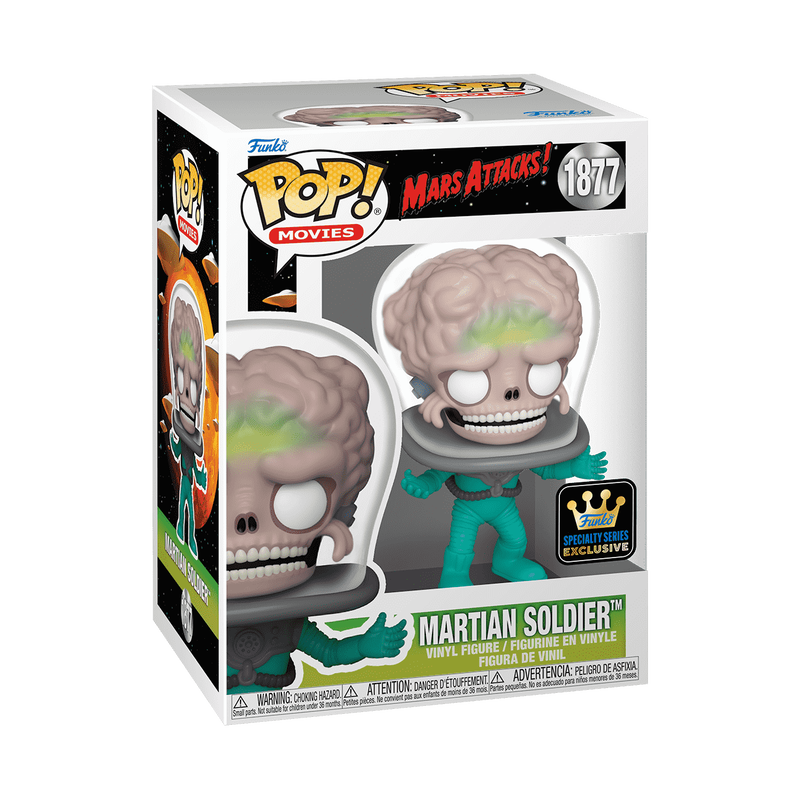 Mars Attacks Martian Soldier Funko Pop Packaging