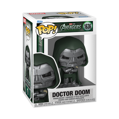 Doctor Doom Funko Pop! #1636 stock photo in-box from Marvel Avengers Doomsday