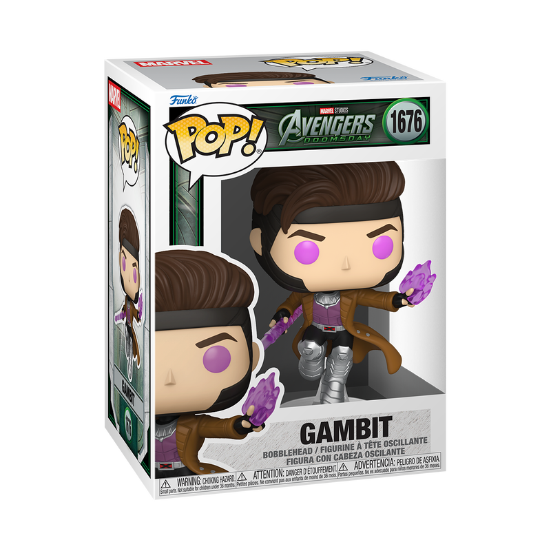Gambit Funko Pop! #1676 stock photo in-box from Marvel Avengers Doomsday