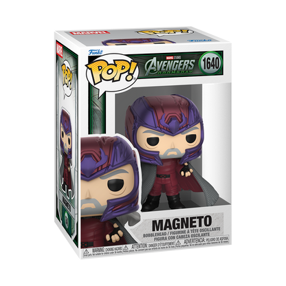 Magneto Funko Pop! #1640 stock photo in-box from Marvel Avengers Doomsday