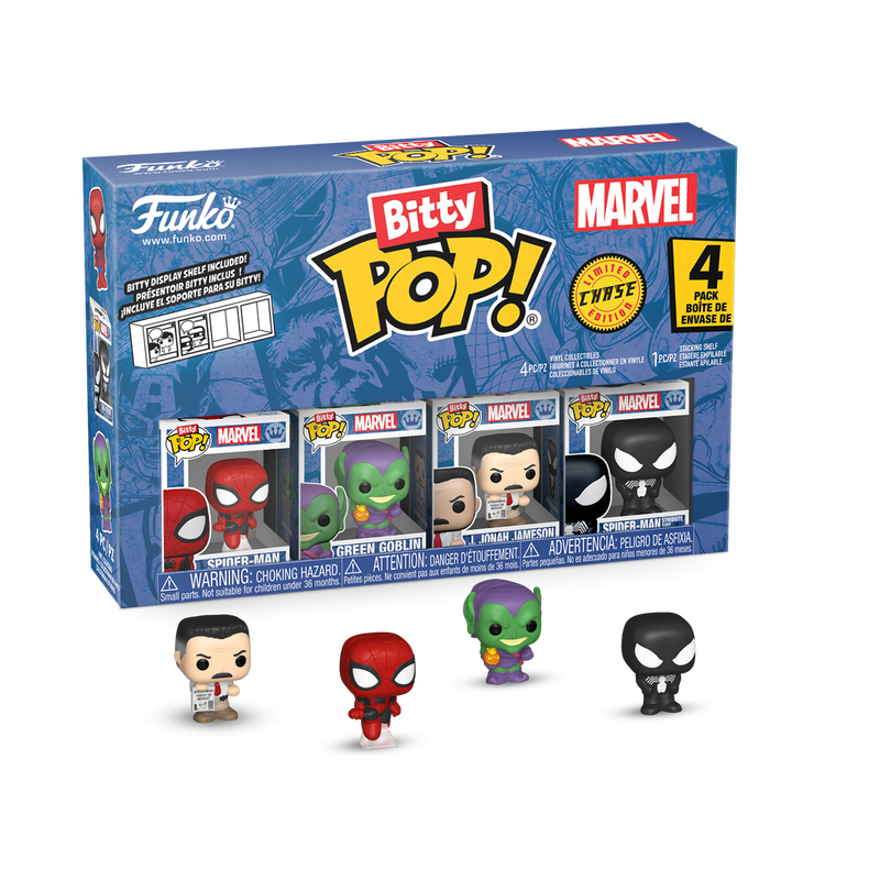 Marvel Bitty Pop! 4-Pack Series 1 Funko Pop! stock photo out-of-box Marvel