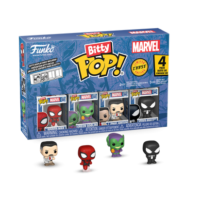 Marvel Bitty Pop! 4-Pack Series 1 Funko Pop! stock photo out-of-box Marvel