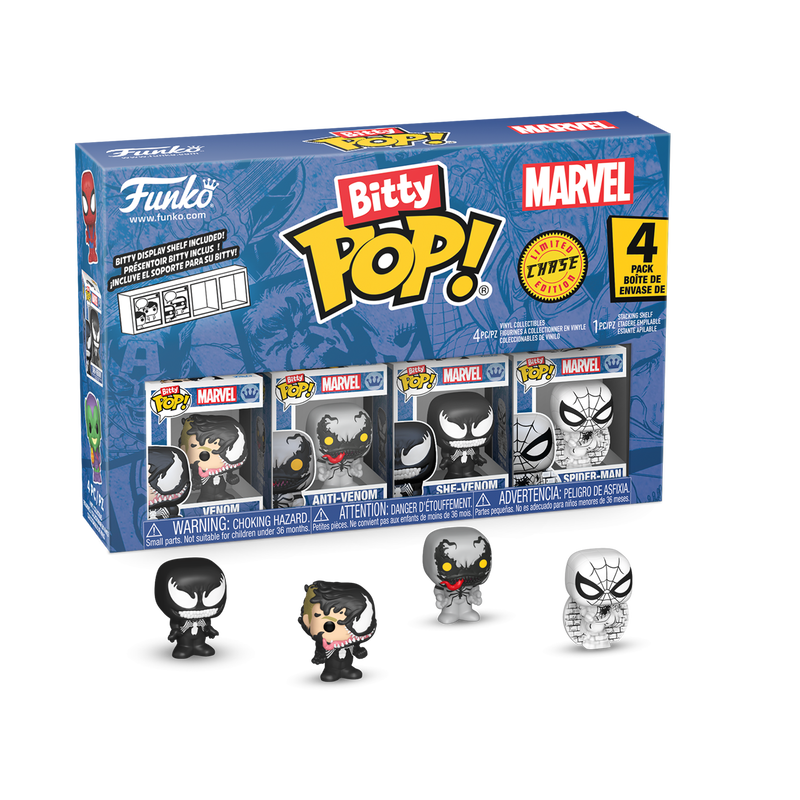 Marvel Bitty Pop! 4-Pack Series 3 Funko Pop! stock photo out-of-box Marvel