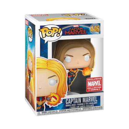 Marvel Captain Marvel Exclusive Funko Pop Packaging