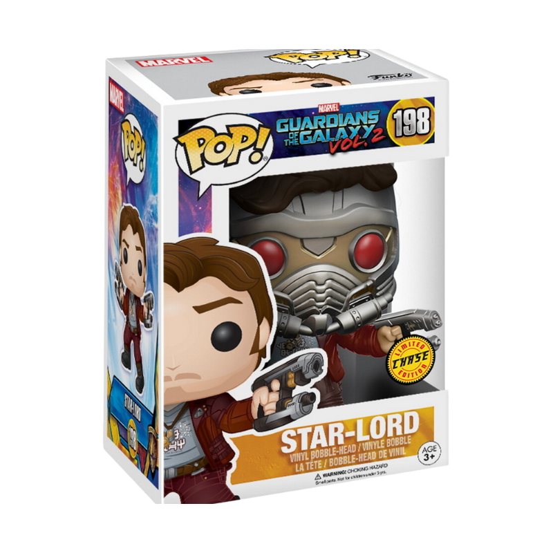 Marvel Guardians of the Galaxy Star-Lord Chase Funko Pop Packaging