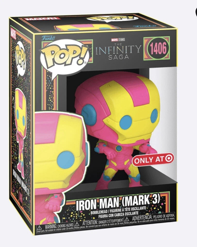 Iron Man (Mark 3) Funko Pop! #1406 Target Exclusive in box packaging from Marvel Infinity Saga