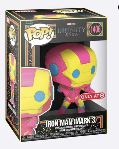 Iron Man (Mark 3) Funko Pop! #1406 Target Exclusive in box packaging from Marvel Infinity Saga