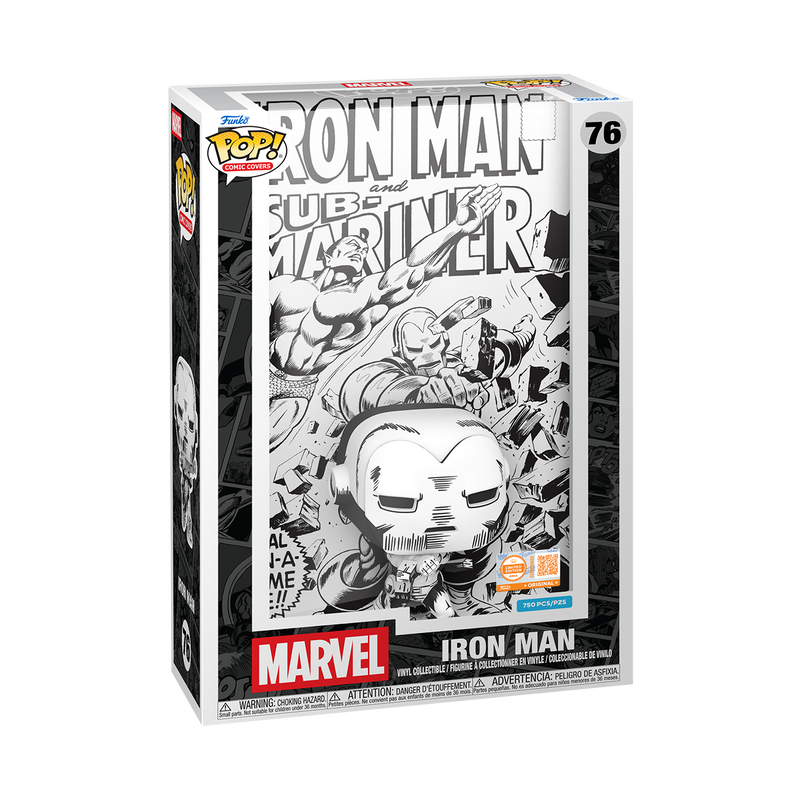 Iron Man Funko Pop! #76 Comic Cover Grail Limited Edition 750 Pcs stock photo in-box from Marvel