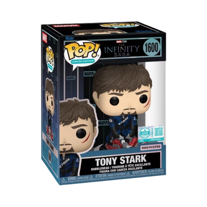 Tony Stark Funko Pop! #1600 Exclusive Limited Edition stock photo in-box from Marvel Iron Man
