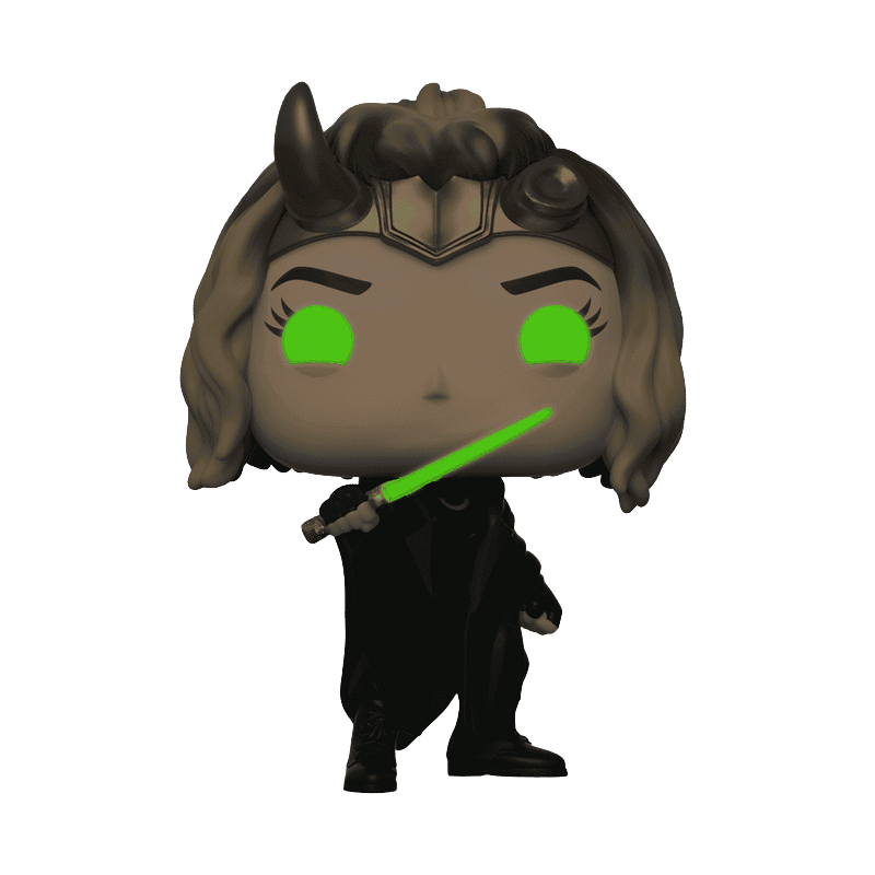 Marvel Loki Sylvie Funko Pop Glow in the Dark Figure Holding Sword