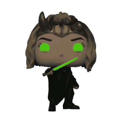Marvel Loki Sylvie Funko Pop Glow in the Dark Figure Holding Sword