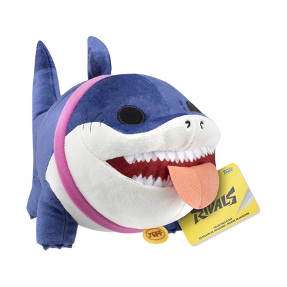 Jeff the Land Shark Funko Pop 7-inch plush in packaging from Marvel Rivals