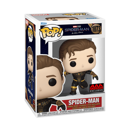 Spider-Man Funko Pop! #1073 AAA Anime Exclusive stock photo in-box from Marvel Spider-Man: No Way Home