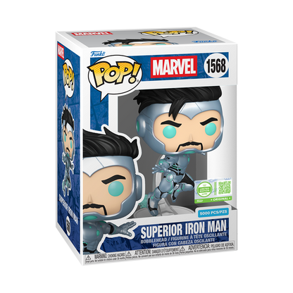 Superior Iron Man Funko Pop #1568 Ultra Limited Edition in box packaging