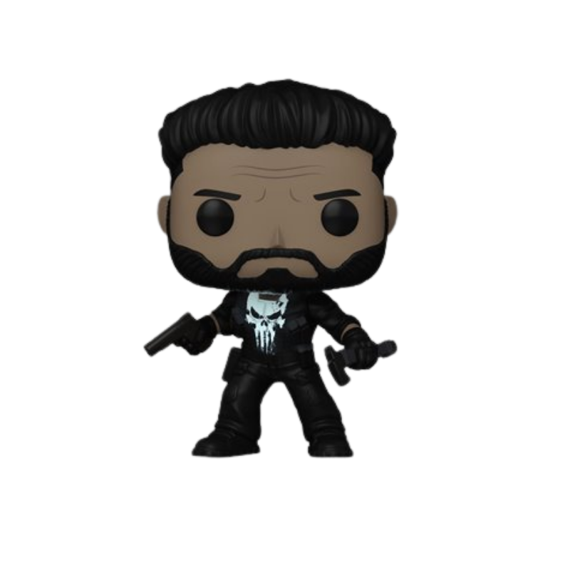Punisher Funko Pop! #1635 EE Exclusive Glow glow-in-the-dark stock photo out-of-box from Marvel The Punisher: One Last Kill
