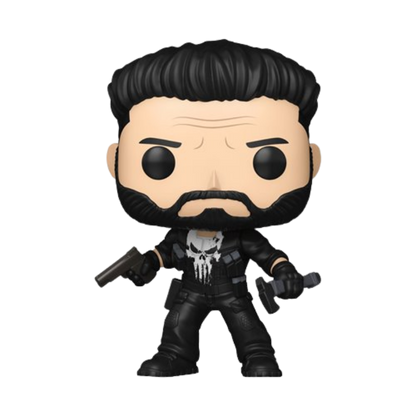 Punisher Funko Pop! #1635 EE Exclusive Glow stock photo out-of-box from Marvel The Punisher One Last Kill