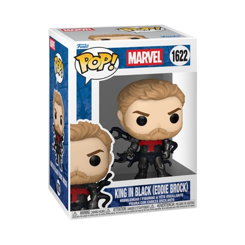 King in Black (Eddie Brock) Funko Pop! #1622 stock photo in-box from Marvel Venom Comics