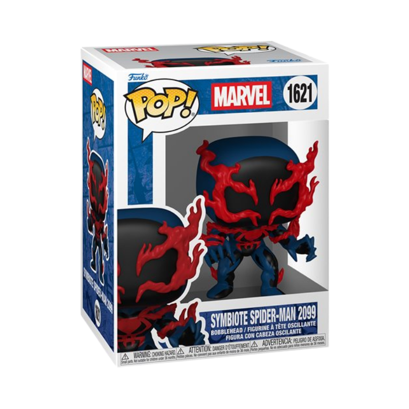 Symbiote Spider-Man 2099 Funko Pop! #1621 stock photo in-box from Marvel Venom Comics