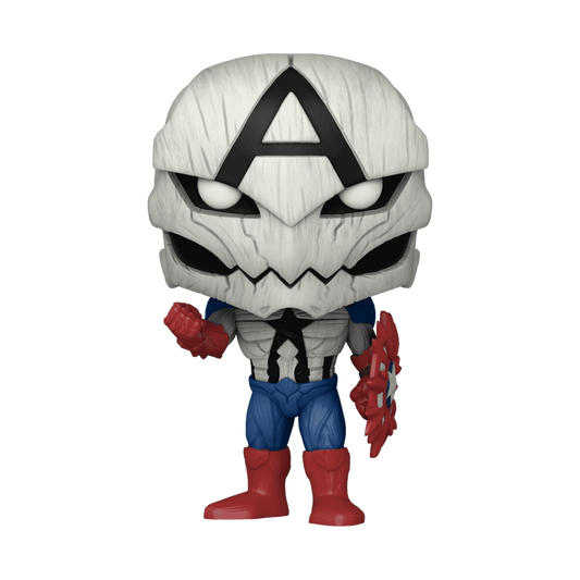 Marvel Venom Poison Captain America Pop in a Box Funko Pop Figure Holding Shield