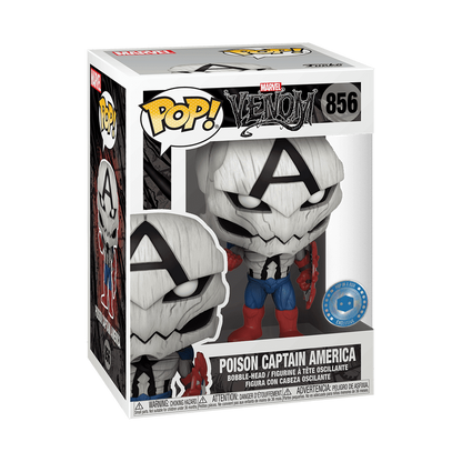Marvel Venom Poison Captain America Pop in a Box Funko Pop Packaging
