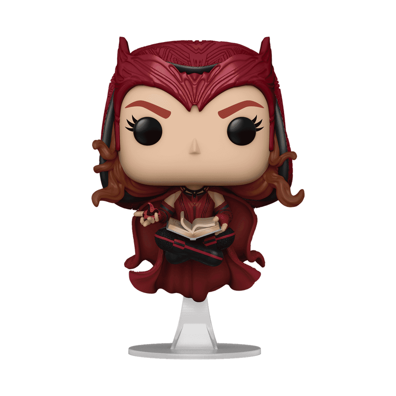Marvel Wanda Vision Scarlet Witch Entertainment Earth Exclusive Glow Funko Pop Figure Holding Book