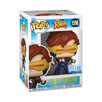 Cyclops Wasteland Funko Pop! #1596 Exclusive stock photo in-box from Marvel X-Men '97