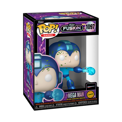 Funko Pop! Funko Fusion Mega Man #1097 Chase Edition Funko Pop box packaging front view