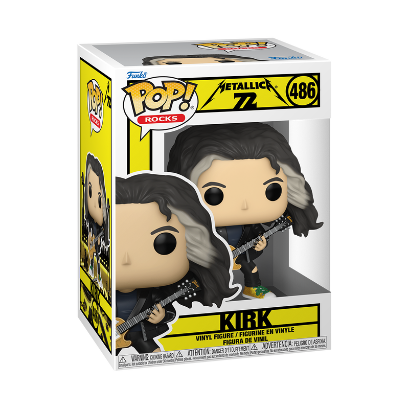 Kirk Funko Pop! #486 72 Seasons stock photo in-box Metallica