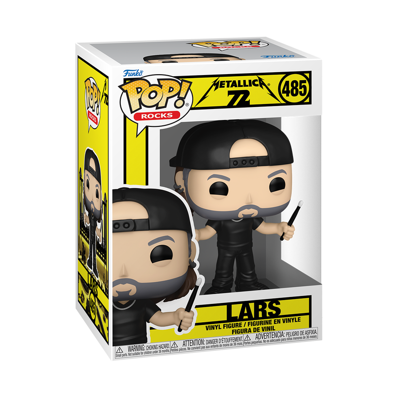 Lars Funko Pop! #485 72 Seasons stock photo in-box Metallica