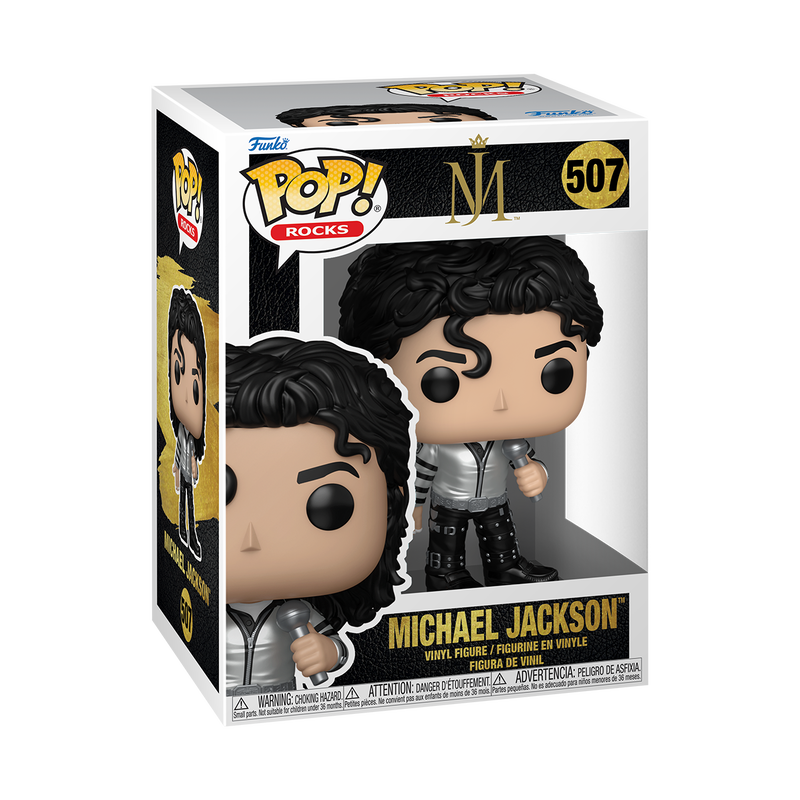 Michael Jackson Bad Tour Funko Pop! Rocks #507 stock photo in-box